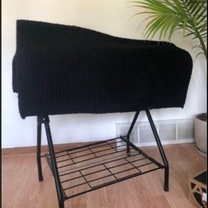 Western Wool Saddle Pad, Black